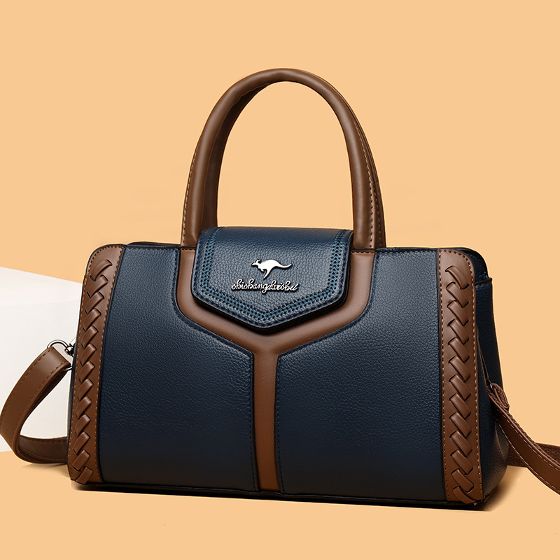 Crossbody torbica od PU kože sa zipom, horizontalnog kvadratnog oblika, unutarnji džep sa zipom i džep za dokumente, moderan gradski stil
