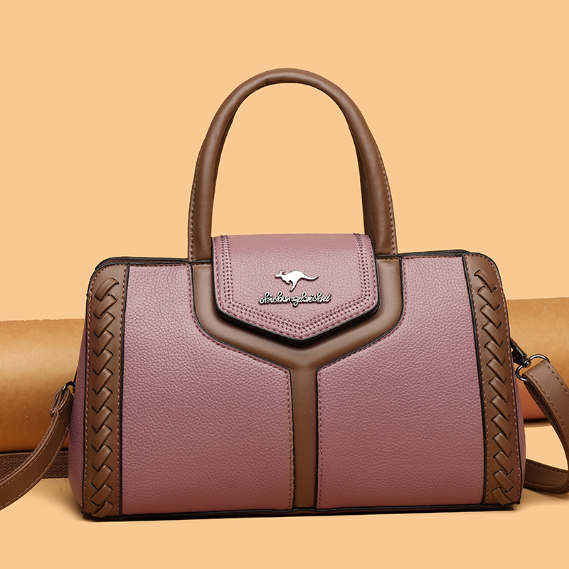 Crossbody torbica od PU kože sa zipom, horizontalnog kvadratnog oblika, unutarnji džep sa zipom i džep za dokumente, moderan gradski stil