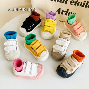 Παιδικά καμβά αθλητικά παπούτσια unisex με Velcro κλείσιμο, αντιολισθητική καουτσούκ σόλα, κατάλληλα για άνοιξη, καλοκαίρι και φθινόπωρο.