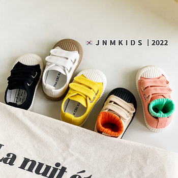 Παιδικά καμβά αθλητικά παπούτσια unisex με Velcro κλείσιμο, αντιολισθητική καουτσούκ σόλα, κατάλληλα για άνοιξη, καλοκαίρι και φθινόπωρο.