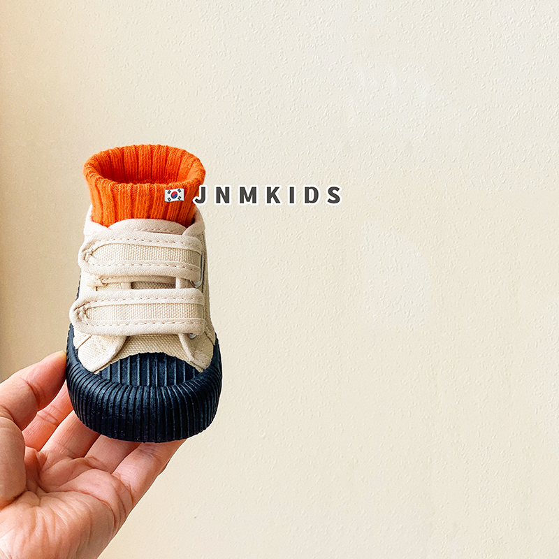 Παιδικά καμβά αθλητικά παπούτσια unisex με Velcro κλείσιμο, αντιολισθητική καουτσούκ σόλα, κατάλληλα για άνοιξη, καλοκαίρι και φθινόπωρο.