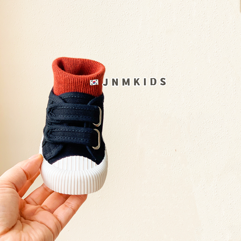 Παιδικά καμβά αθλητικά παπούτσια unisex με Velcro κλείσιμο, αντιολισθητική καουτσούκ σόλα, κατάλληλα για άνοιξη, καλοκαίρι και φθινόπωρο.