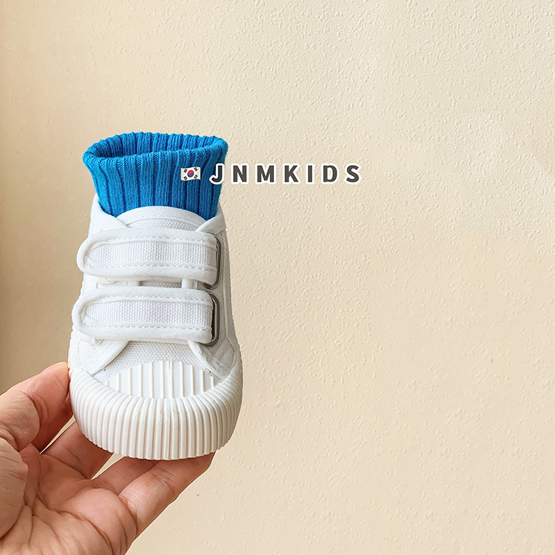 Παιδικά καμβά αθλητικά παπούτσια unisex με Velcro κλείσιμο, αντιολισθητική καουτσούκ σόλα, κατάλληλα για άνοιξη, καλοκαίρι και φθινόπωρο.