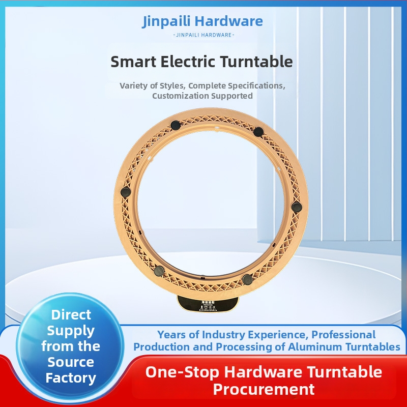 Elektromos forgóasztal étkezőasztalhoz — anyag műanyag; márka Jinpaili hardware; olasz minimalist stílus; univerzális felhasználás