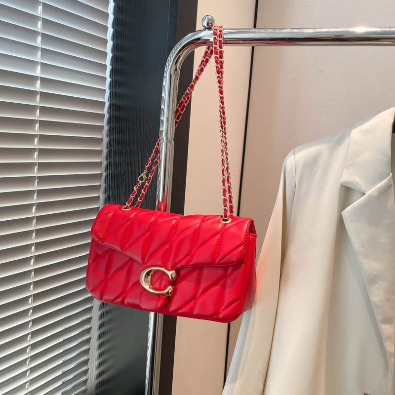 Tongruo PU torbica za ramena — Street fashion, horizontalni kvadratni oblik, zatvoren otvor, unutarnja džep sa zipom