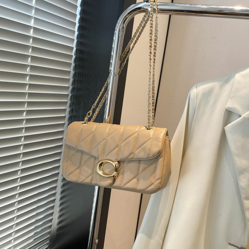 Tongruo PU torbica za ramena — Street fashion, horizontalni kvadratni oblik, zatvoren otvor, unutarnja džep sa zipom