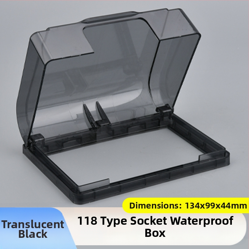 Κολλητό αδιάβροχο κουτί πρίζας τύου 118, ευρύχωρο διπλό υποδοχέα, προστατευτικό κάλυμμα ύψωσης για μπάνιο, έξυπνο WC