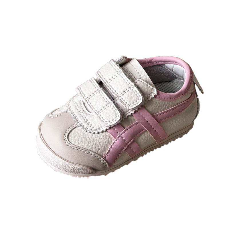 Forrest Gump stílusú gyerekcipő, felsőrész cow split bőr, Velcro zárás, puha talp, 12–36 hónaposoknak