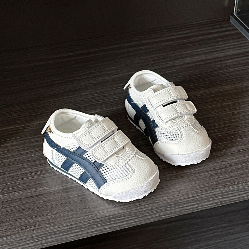 Forrest Gump stílusú gyerekcipő, felsőrész cow split bőr, Velcro zárás, puha talp, 12–36 hónaposoknak