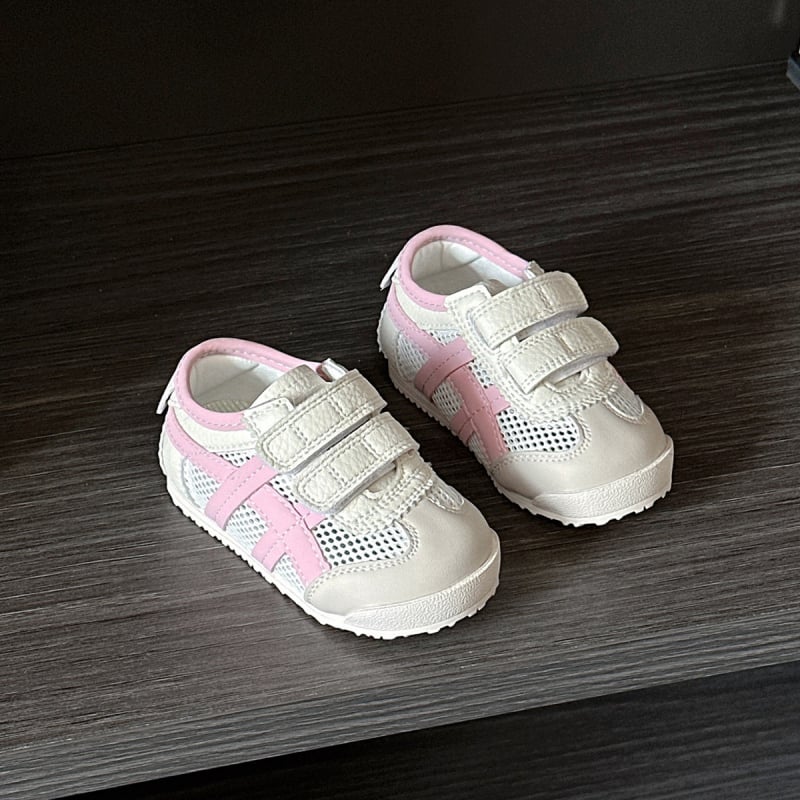 Forrest Gump stílusú gyerekcipő, felsőrész cow split bőr, Velcro zárás, puha talp, 12–36 hónaposoknak