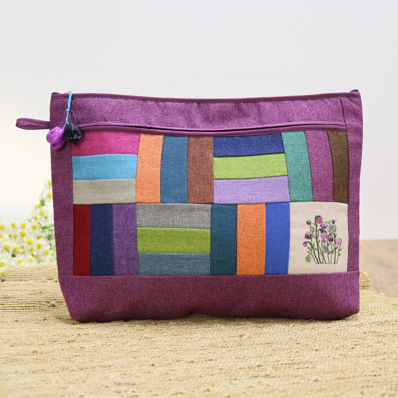 Tabletáska iPadhez – városi minimalist dizájn, pamut-len anyag, geometriai minta, 2025 tavasz, uniszex