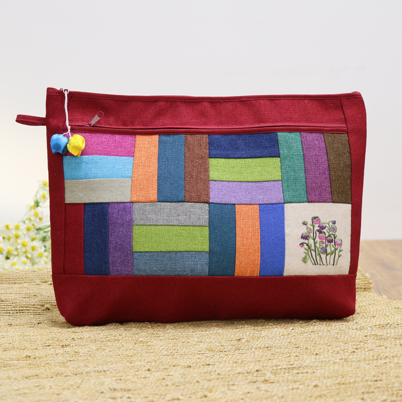 Tabletáska iPadhez – városi minimalist dizájn, pamut-len anyag, geometriai minta, 2025 tavasz, uniszex