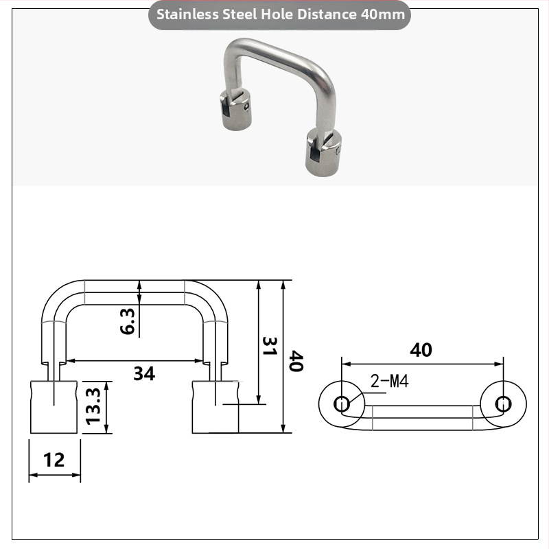 Nokarn P9-128 sklopiva ručica za ormar s 90° pozicioniranjem i amortizacijom | aluminijska legura + nehrđajući čelik