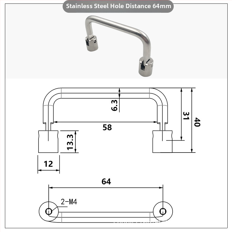 Nokarn P9-128 sklopiva ručica za ormar s 90° pozicioniranjem i amortizacijom | aluminijska legura + nehrđajući čelik