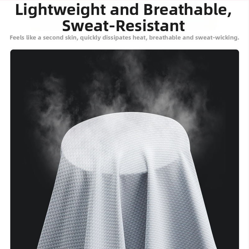 Външна ветровка UPF50+ с сваляща се козирка и слънчеви лещи, дишащ Ice Silk