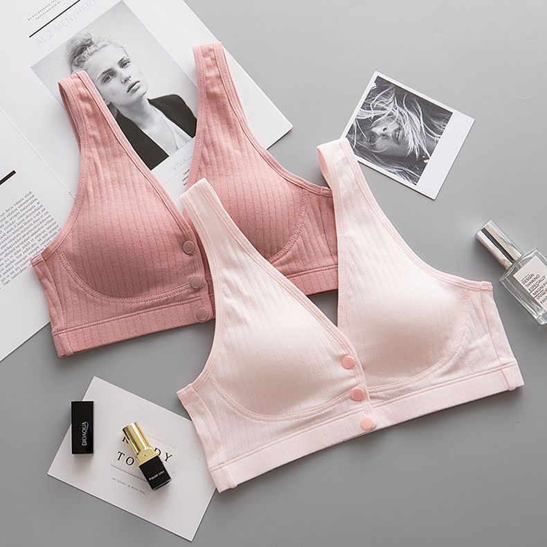 Θηλάζον Σουτιέν – Στυλ Βέστ, Push-Up, Βαμβακερό (95%), Λεπτό Κύπελλο, Θηλασμός