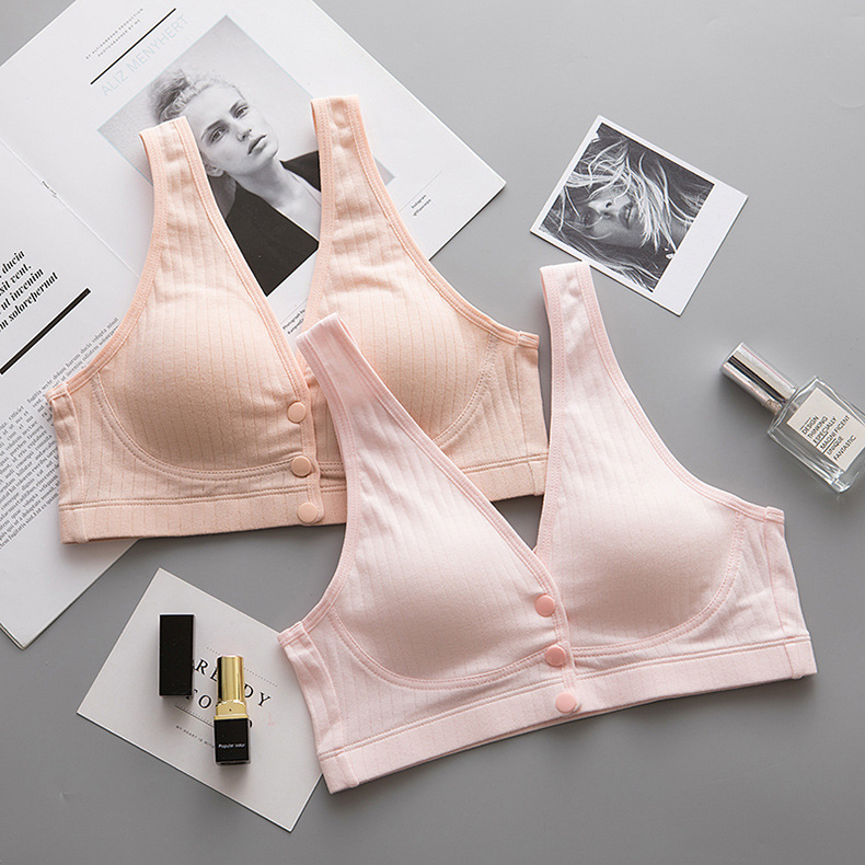 Θηλάζον Σουτιέν – Στυλ Βέστ, Push-Up, Βαμβακερό (95%), Λεπτό Κύπελλο, Θηλασμός