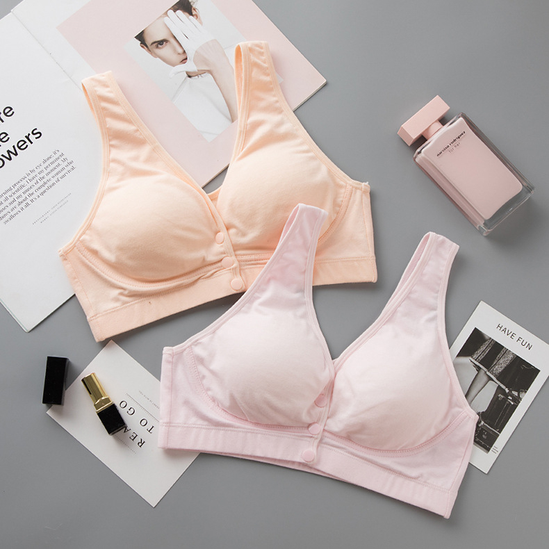 Θηλάζον Σουτιέν – Στυλ Βέστ, Push-Up, Βαμβακερό (95%), Λεπτό Κύπελλο, Θηλασμός