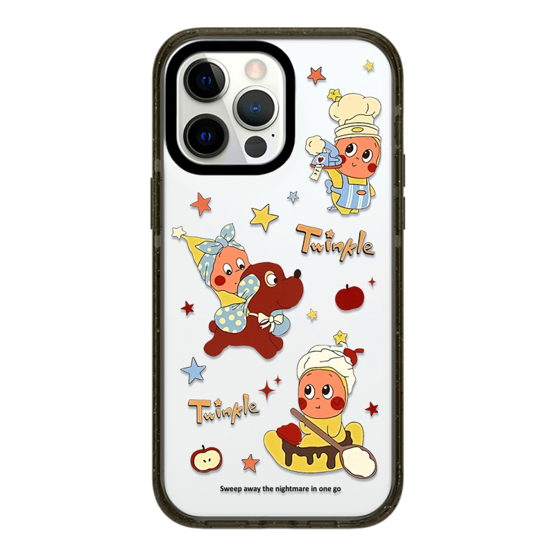 Husa pentru iPhone 12–14, temă stele, din acrilic, imprimare UV, magnetic, anti-cadere, personalizabilă