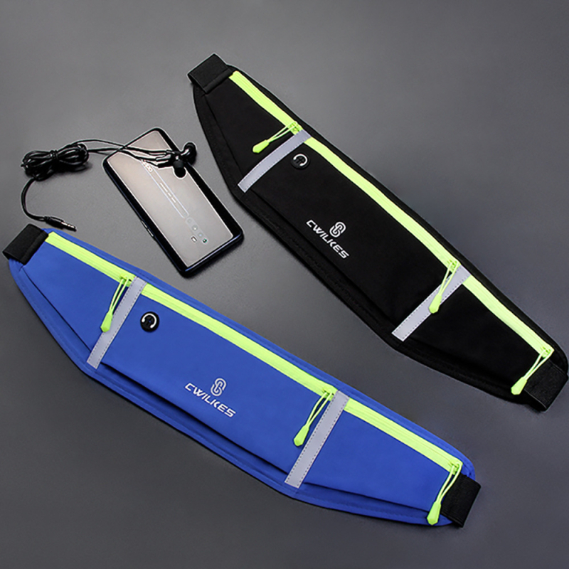 Sportski pojas od najlona s tri džepa, vodootporan za vanjske sportove (Materijal: Nylon; Džepovi: Tri; Namjena: Vanjski sportovi; Značka: CWILKES/Chilkes)