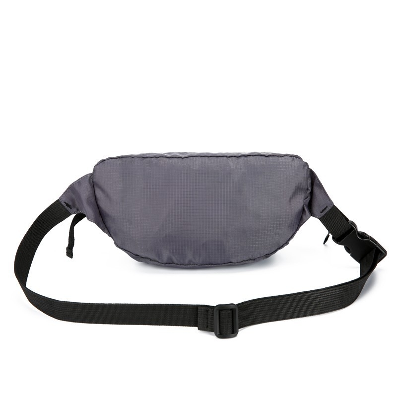 Férfi deréktáska, összecsukható szabadtéri használatra, nylon, vízálló, ultra könnyű, lopás elleni, bővíthető
