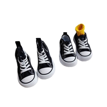Παιδικά παπούτσια από καμβά με Velcro, εσωτερική σόλα από φυσικό δέρμα, άνετα sneakers για παιδιά 1-16 ετών