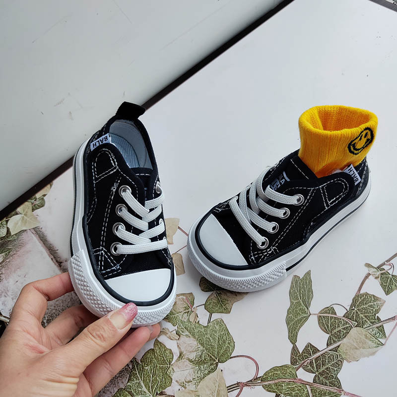 Παιδικά παπούτσια από καμβά με Velcro, εσωτερική σόλα από φυσικό δέρμα, άνετα sneakers για παιδιά 1-16 ετών