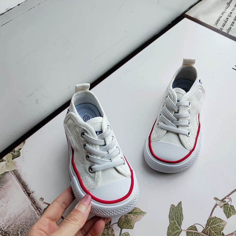 Παιδικά παπούτσια από καμβά με Velcro, εσωτερική σόλα από φυσικό δέρμα, άνετα sneakers για παιδιά 1-16 ετών