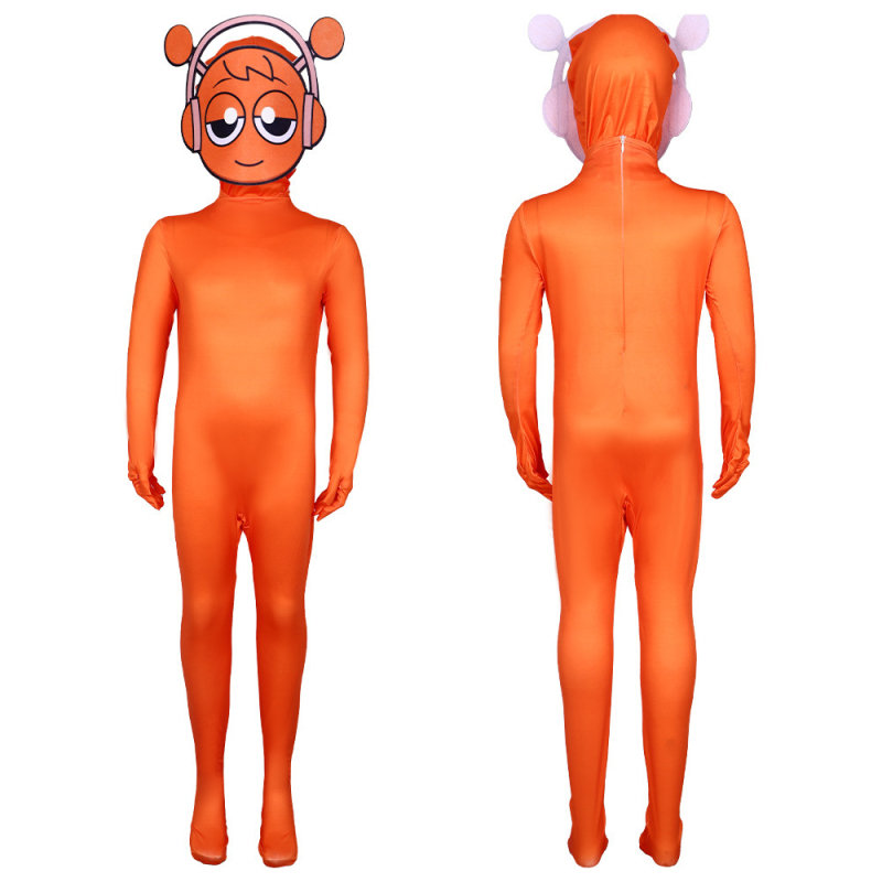 Dječji cosplay jumpsuit, unisex, poliester-spandex mješavina, za igre i anime uloge, ispod 17 godina, proljeće 2025