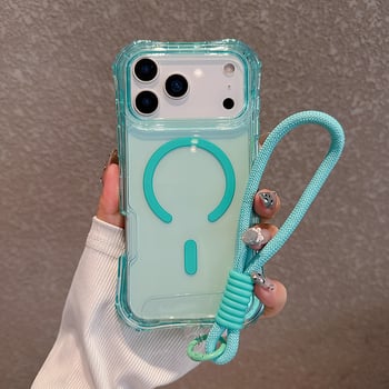 Ochranný kryt pre iPhone 16 Pro Max — TPU+PC, Vstrekovanie plastu, Odolný voči pádom, Magnetické uchytenie, Proti otlačkom prstov