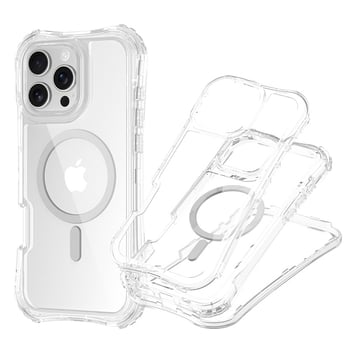 Ochranný kryt pre iPhone 16 Pro Max — TPU+PC, Vstrekovanie plastu, Odolný voči pádom, Magnetické uchytenie, Proti otlačkom prstov