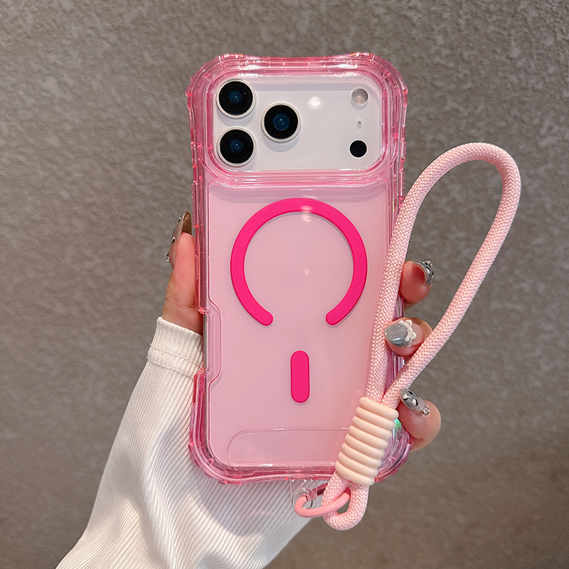 Ochranný kryt pre iPhone 16 Pro Max — TPU+PC, Vstrekovanie plastu, Odolný voči pádom, Magnetické uchytenie, Proti otlačkom prstov