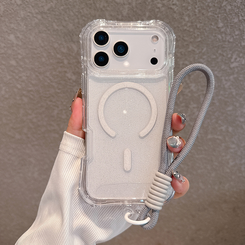 Ochranný kryt pre iPhone 16 Pro Max — TPU+PC, Vstrekovanie plastu, Odolný voči pádom, Magnetické uchytenie, Proti otlačkom prstov