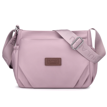 Ženska crossbody torba – najlon, gradski minimalistički stil, horizontalni kvadratni oblik, zatvarač, unutarnja džep s džepom na zip