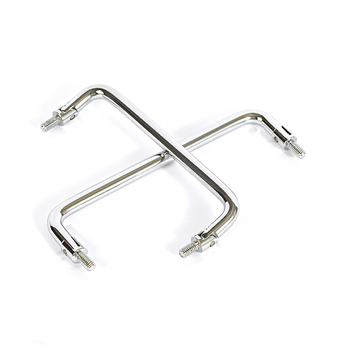 Дръжка за кутия за инструменти и шкаф за файлове – твърда сгъваема с вътрешна резба, карбонова стомана, хромирано покритие, монтаж върху врата на шкаф, форма: пръчка