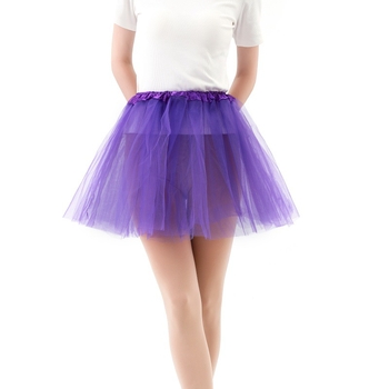 Gyerekeknek szóló hercegnő balett tutu szoknya - háromréteg hálós tüll, fő anyag: nejlon poliészterrel, hercegnő stílus, 2024 tavasz, 8 évesnél nagyobb lányoknak (≥140 cm)