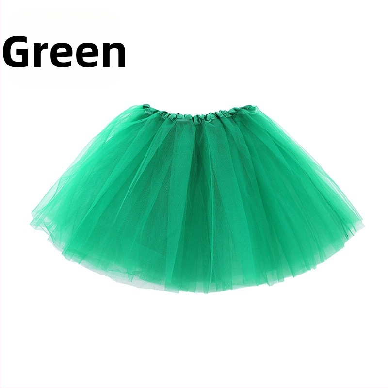 Gyerekeknek szóló hercegnő balett tutu szoknya - háromréteg hálós tüll, fő anyag: nejlon poliészterrel, hercegnő stílus, 2024 tavasz, 8 évesnél nagyobb lányoknak (≥140 cm)