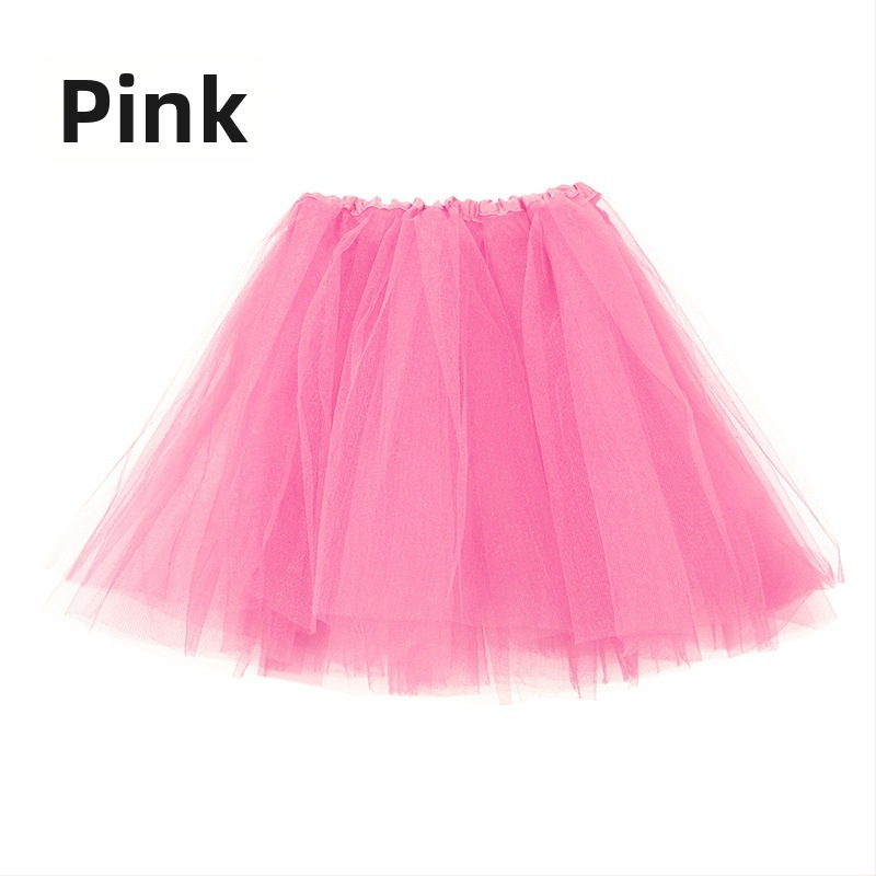 Gyerekeknek szóló hercegnő balett tutu szoknya - háromréteg hálós tüll, fő anyag: nejlon poliészterrel, hercegnő stílus, 2024 tavasz, 8 évesnél nagyobb lányoknak (≥140 cm)
