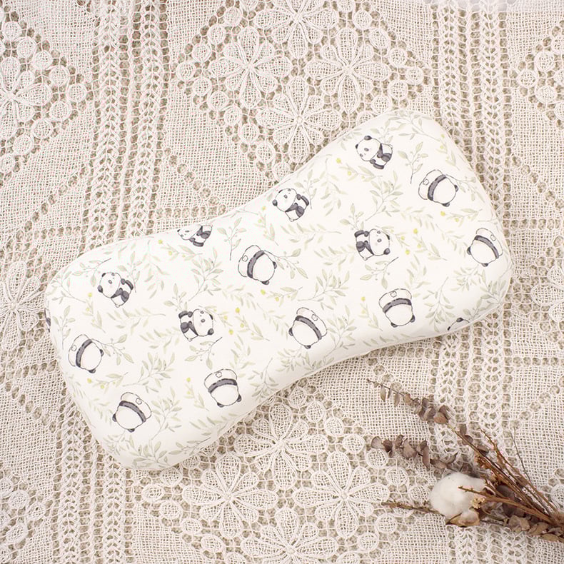 Бебешка възглавничка за шията, дишаща, стил карикатура, полиестерно влакно, подходяща за новородени (0–1 г.)