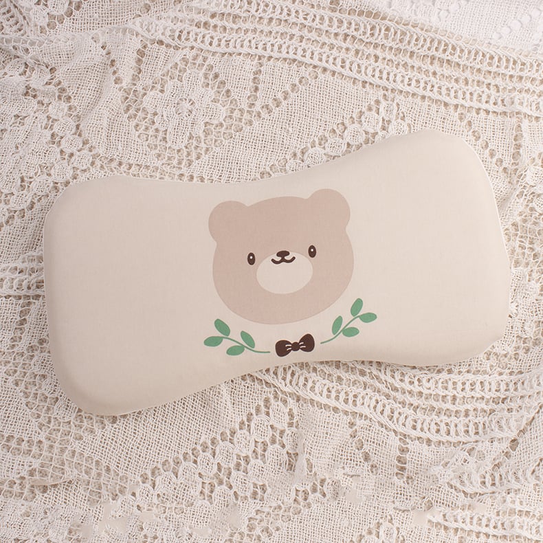 Бебешка възглавничка за шията, дишаща, стил карикатура, полиестерно влакно, подходяща за новородени (0–1 г.)