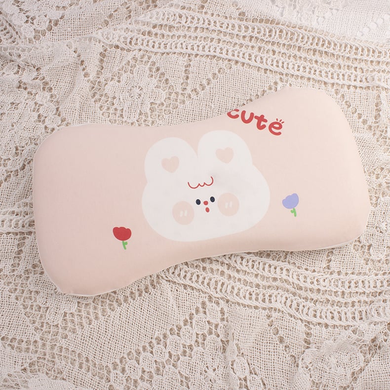 Бебешка възглавничка за шията, дишаща, стил карикатура, полиестерно влакно, подходяща за новородени (0–1 г.)