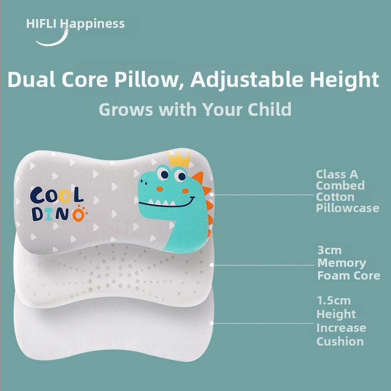 Detská vankúš na krk, priedušný, kreslený štýl, polyesterové vlákno, vhodné pre novorodencov (0–1 rokov)