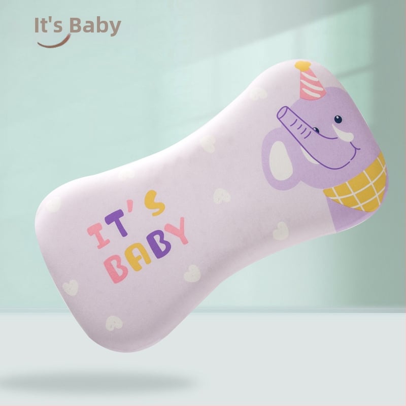 Бебешка възглавничка за шията, дишаща, стил карикатура, полиестерно влакно, подходяща за новородени (0–1 г.)