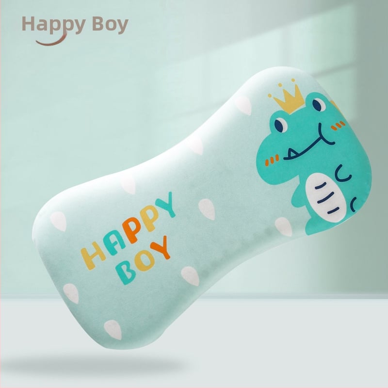 Бебешка възглавничка за шията, дишаща, стил карикатура, полиестерно влакно, подходяща за новородени (0–1 г.)