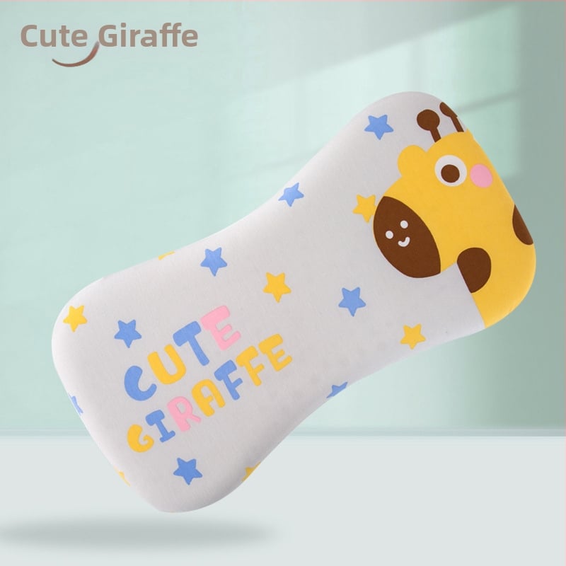 Бебешка възглавничка за шията, дишаща, стил карикатура, полиестерно влакно, подходяща за новородени (0–1 г.)