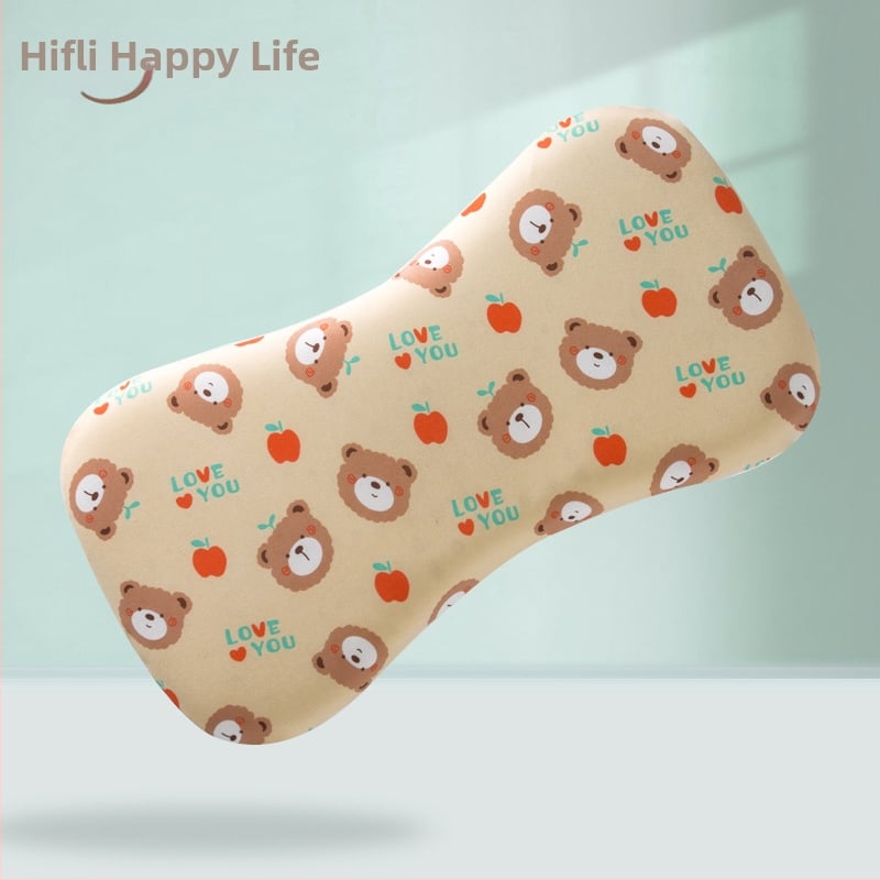 Бебешка възглавничка за шията, дишаща, стил карикатура, полиестерно влакно, подходяща за новородени (0–1 г.)
