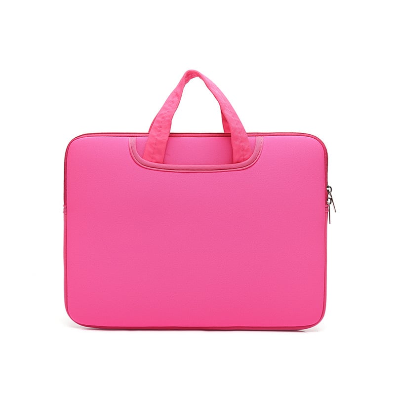 Geantă pentru laptop din material de bumbac, închidere cu fermoar, interior căptușit cu compartimente pentru laptop și alte buzunare, model T288