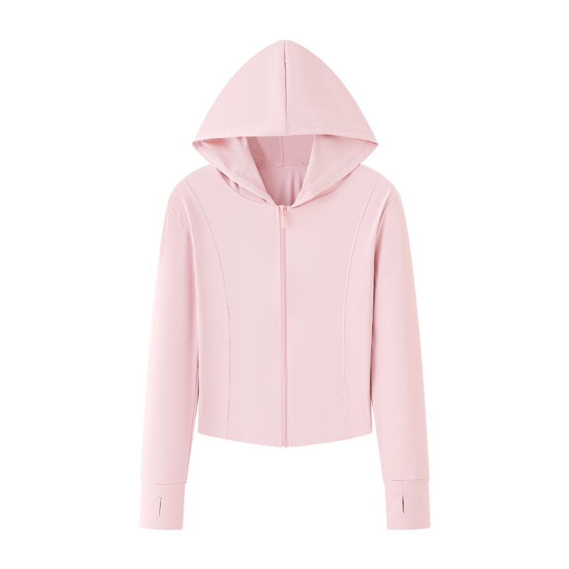 Sacou pentru femei din ice silk, protecție solară UPF40+, croială slim, lungime 50-65 cm, poliester 80-90% cu elastan