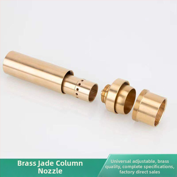 Fântână uscată pentru grădină din alamă și oțel inoxidabil, coloană Jade, pentru peisaj acvatic și iaz, pulverizator cu gaură unică