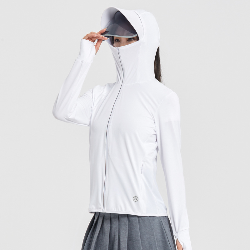 Bunda s UV ochranou a kapucňou, Spandex látka, SPF50+, GC-LB-2399